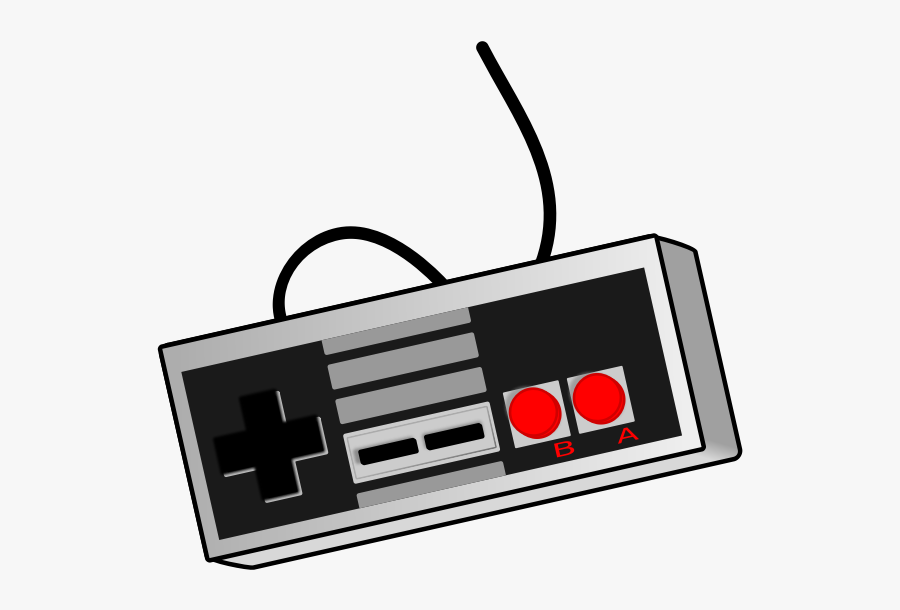 Old Style Game Controller Vector Clip Art - Video Game Controller Clip Art, Transparent Clipart