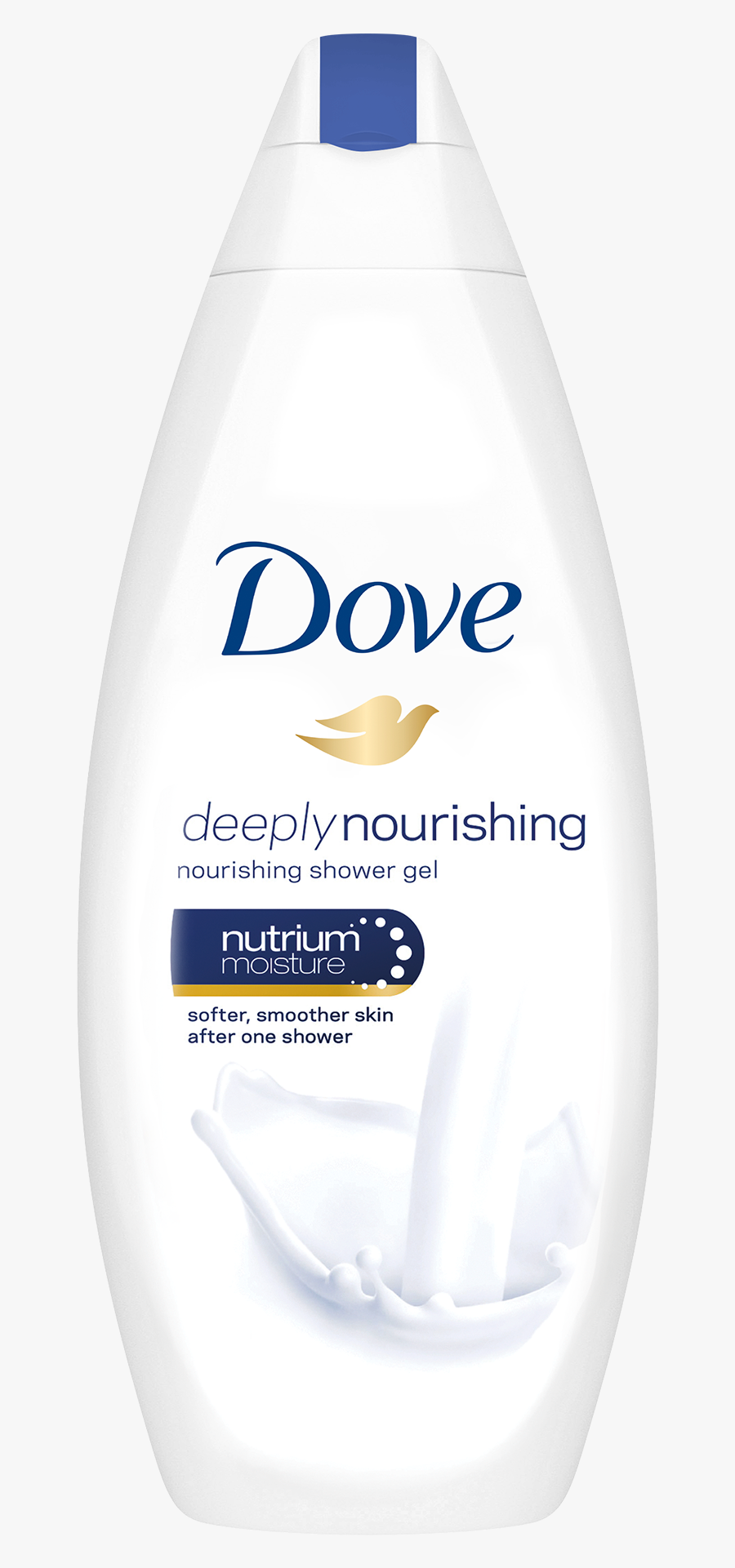 Dove Deeply Nourishing Body Wash 250ml - Dove Coconut Shower Gel, Transparent Clipart