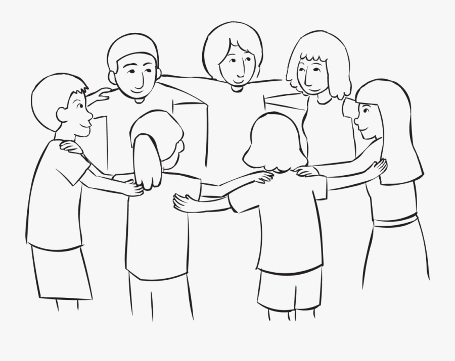 Transparent Hot Tub Clipart - People In A Circle Drawing, Transparent Clipart