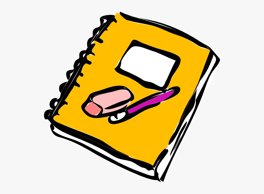 Journal And Pencil Clipart - Homework Clipart, Transparent Clipart