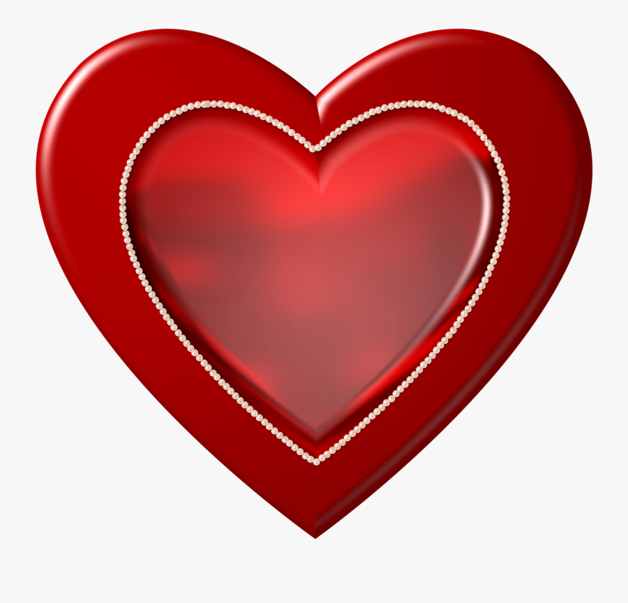 Red Heart Outline Clipart Graphic Royalty Free Library - Corazon Png, Transparent Clipart