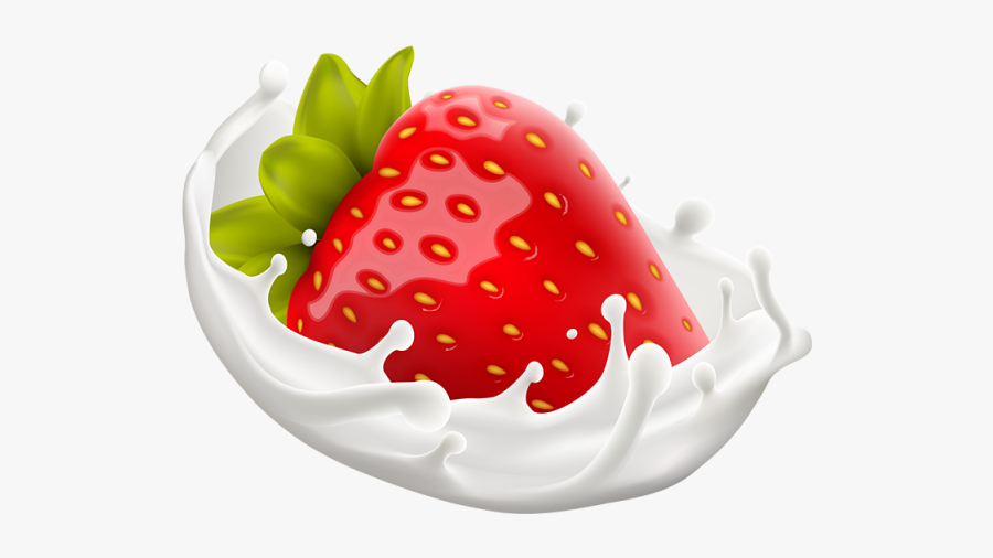 Strawberry Milk Png, Transparent Clipart