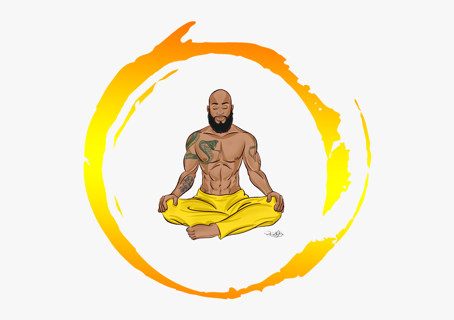 Illustration Of Spiritual Coach Nathaniel Kemp By Plinio - Yoga, Transparent Clipart