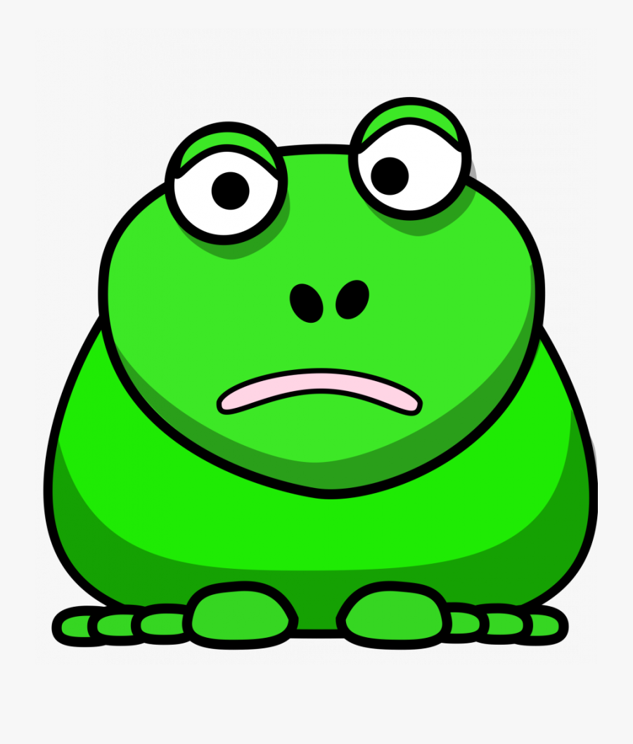 Frogs Clipart Face Cute Borders Vectors Animated Black - Cartoon Frog Clipart, Transparent Clipart