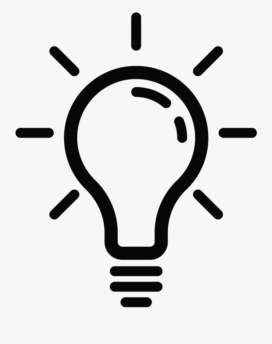 Light Bulb Icon Transparent Clipart , Png Download - Light Bulb Icon Transparent, Transparent Clipart