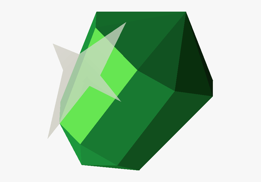 Emerald Clipart Green Gem - Cut Emerald Runescape, Transparent Clipart