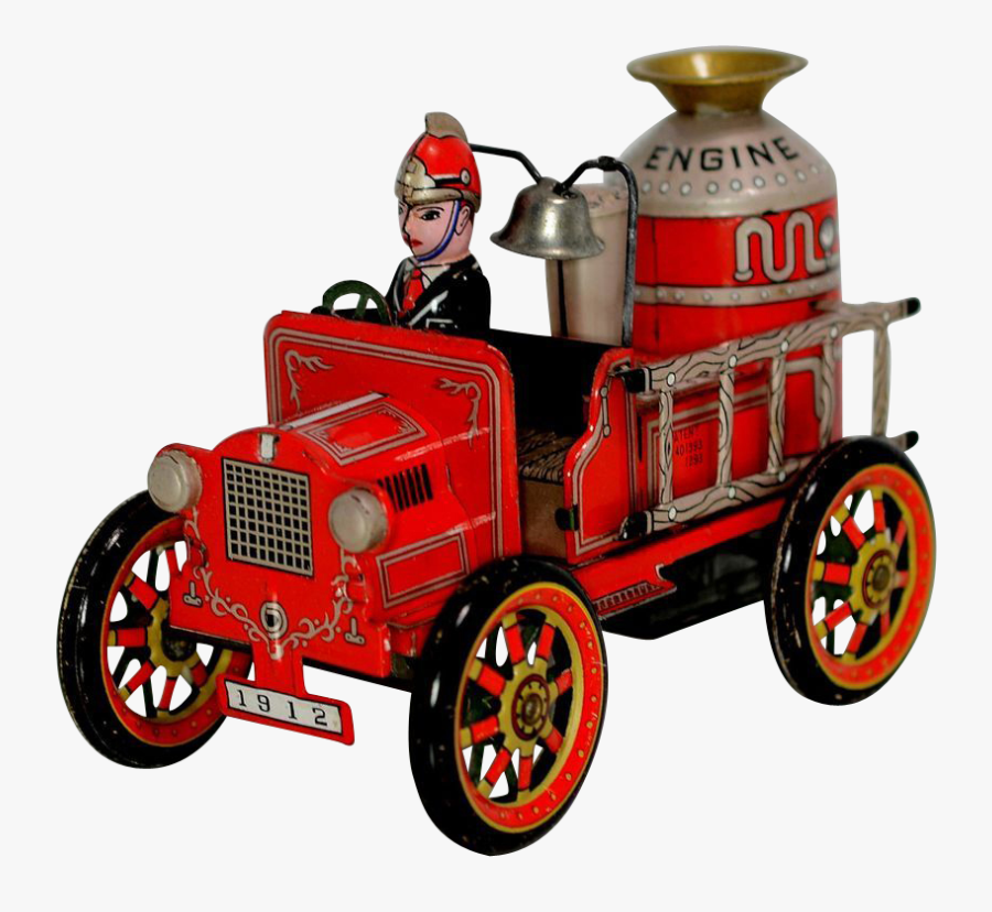 Firetruck Clipart Toy - Antique Car, Transparent Clipart