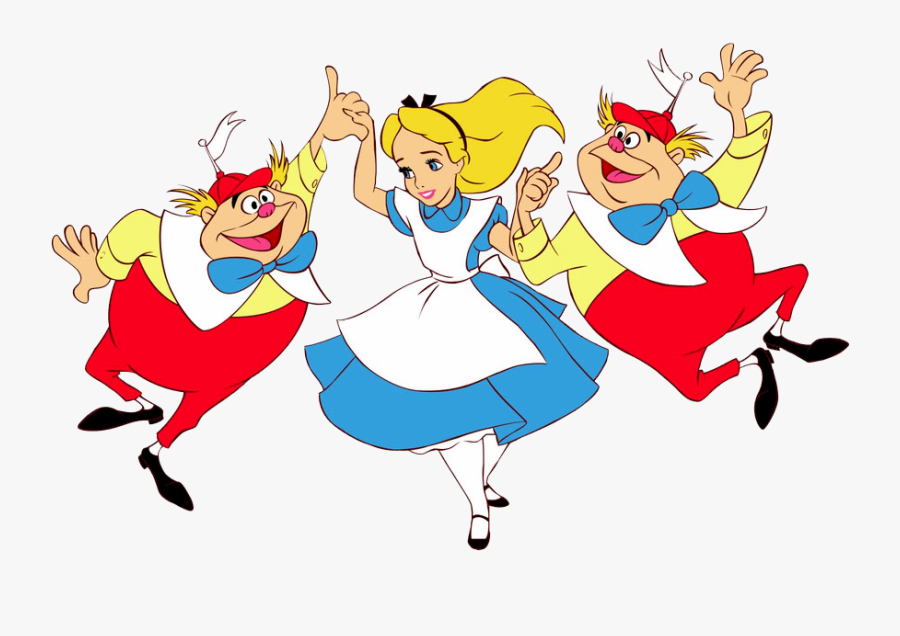 Cartoon Alice In Wonderland Tweedle Dee, Transparent Clipart