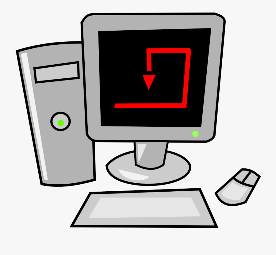 Keyboard Clipart Gambar - Computer Cartoon Clipart, Transparent Clipart