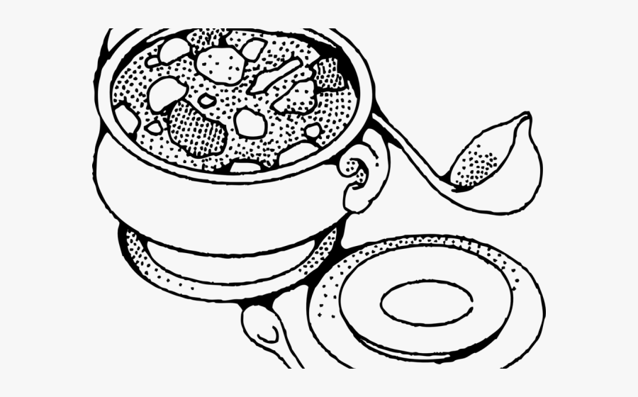 Soup Drawing Mee - Chicken Curry For Coloring, Transparent Clipart