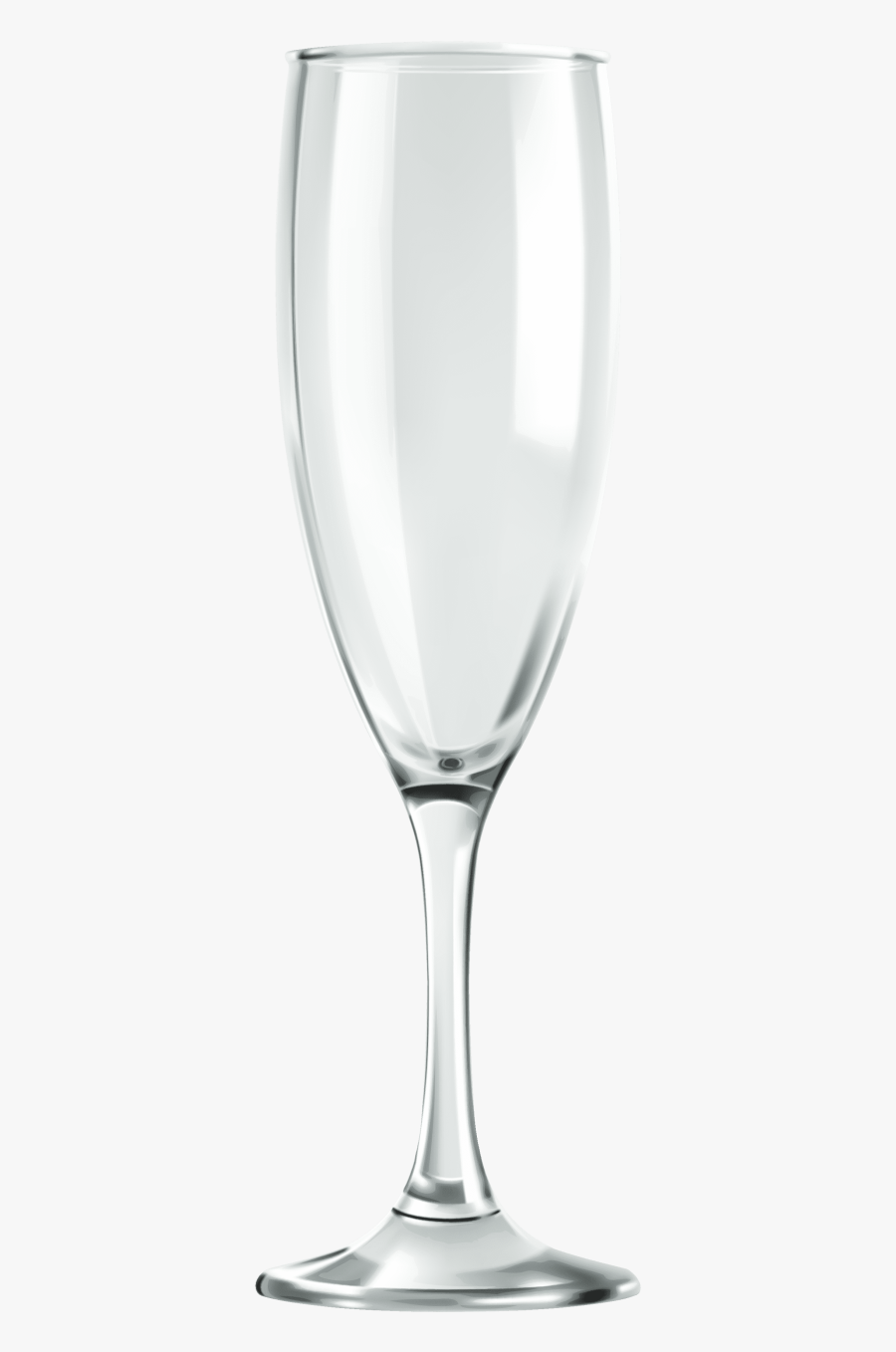 Empty Champagne Glass, Transparent Clipart