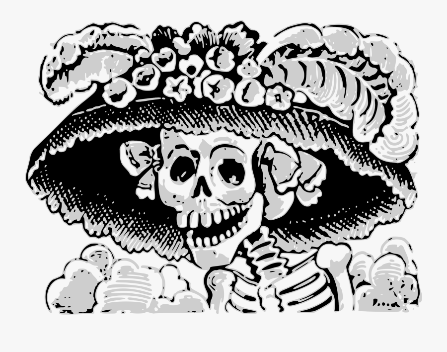 Mexico Clipart Dia De Los Muertos - La Calavera Catrina Png, Transparent Clipart