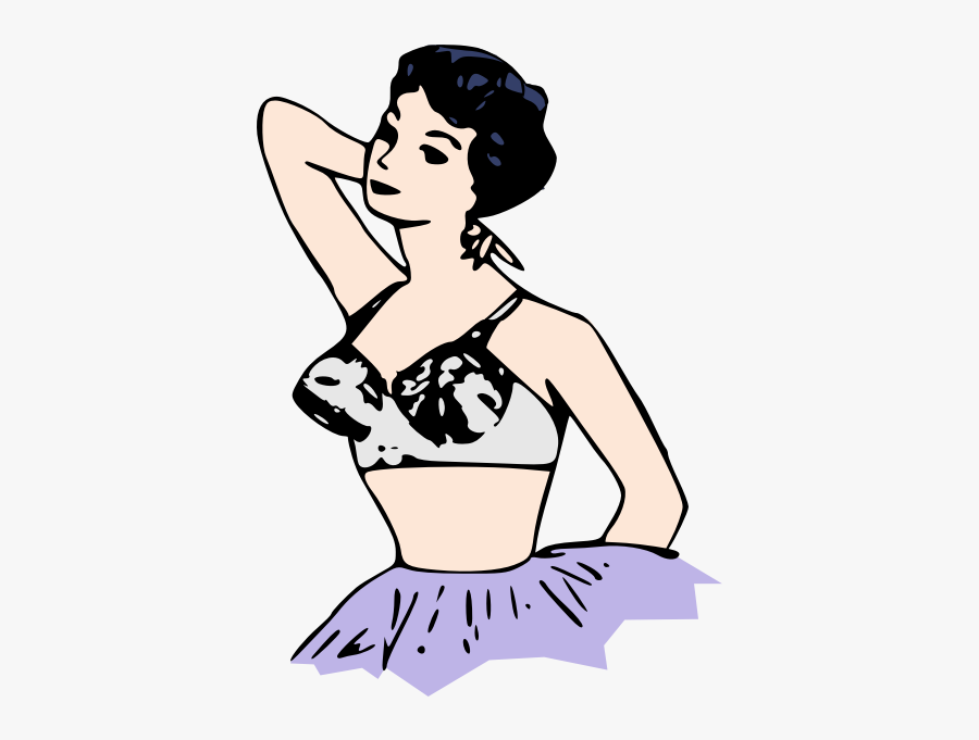 Lady In Bra, Transparent Clipart