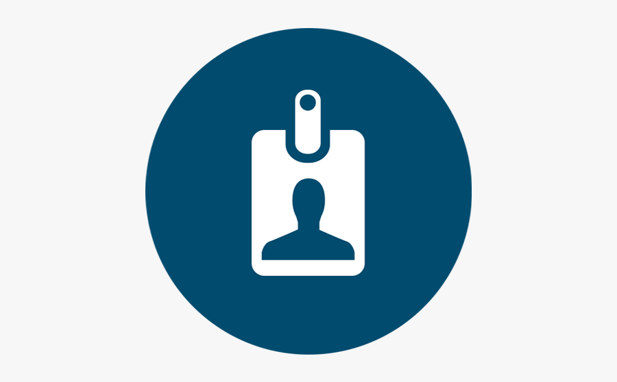 Employee Badge - Verkehrsschilder Blau, Transparent Clipart
