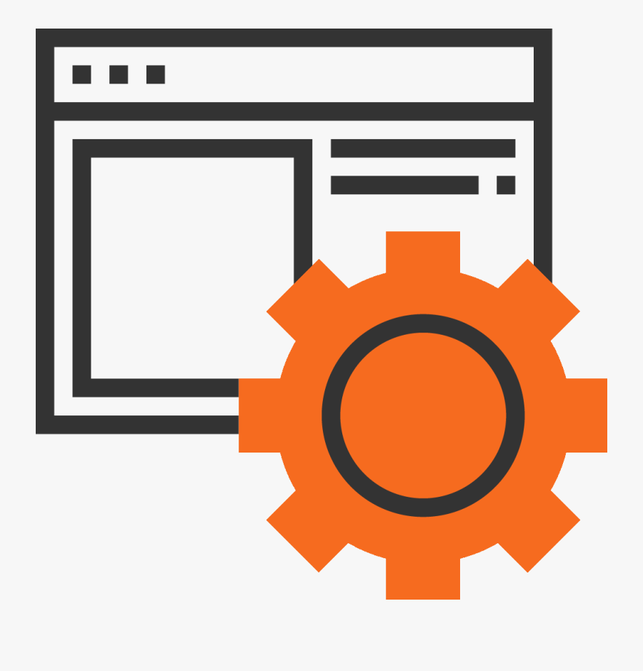 Website Mit Zahnrad Clipart , Png Download - Online Content Png Black Icon, Transparent Clipart