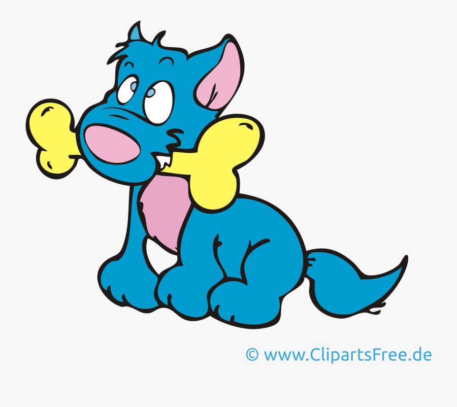 Transparent Clipart Hund - Clipart Hund Frisst Knochen, Transparent Clipart