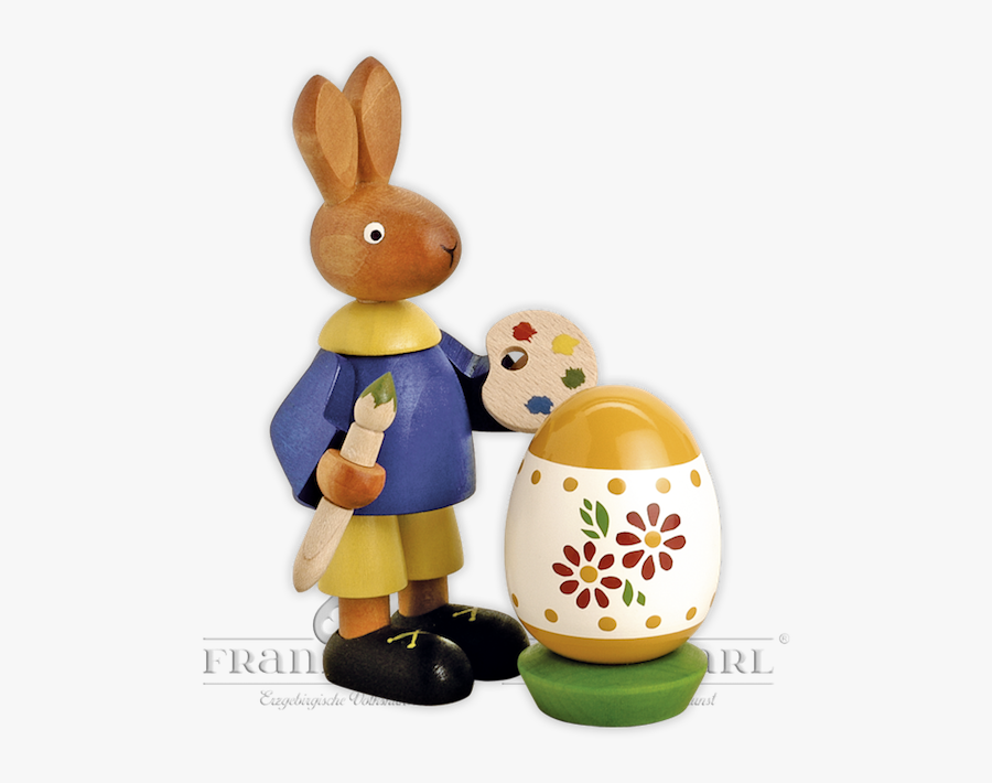 Osterhase Mit Ei, 11 Cm Clipart , Png Download - Figurine, Transparent Clipart
