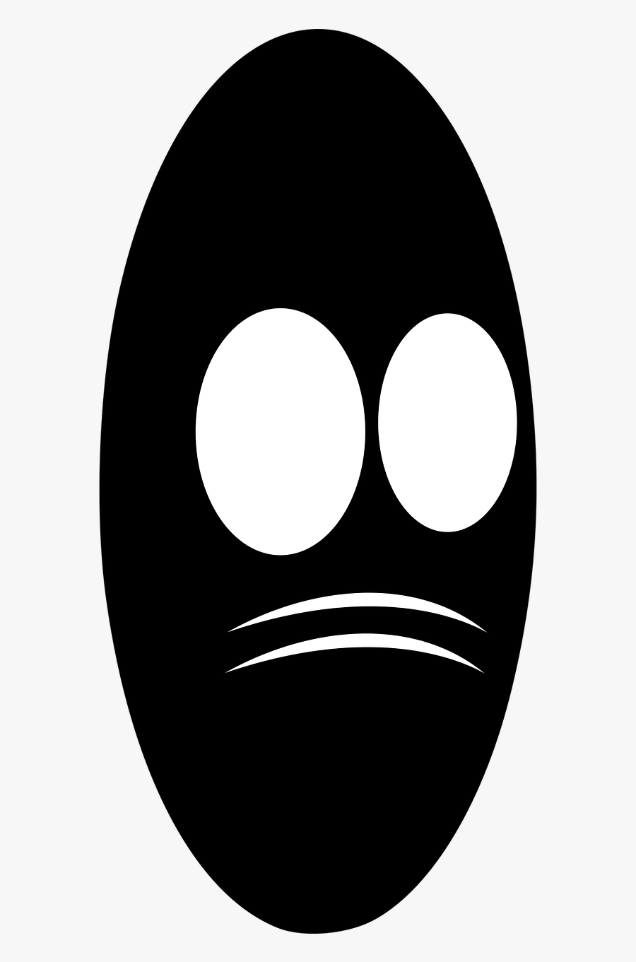 Face Black And White Eyes Free Photo - Black Face White Eyes, Transparent Clipart