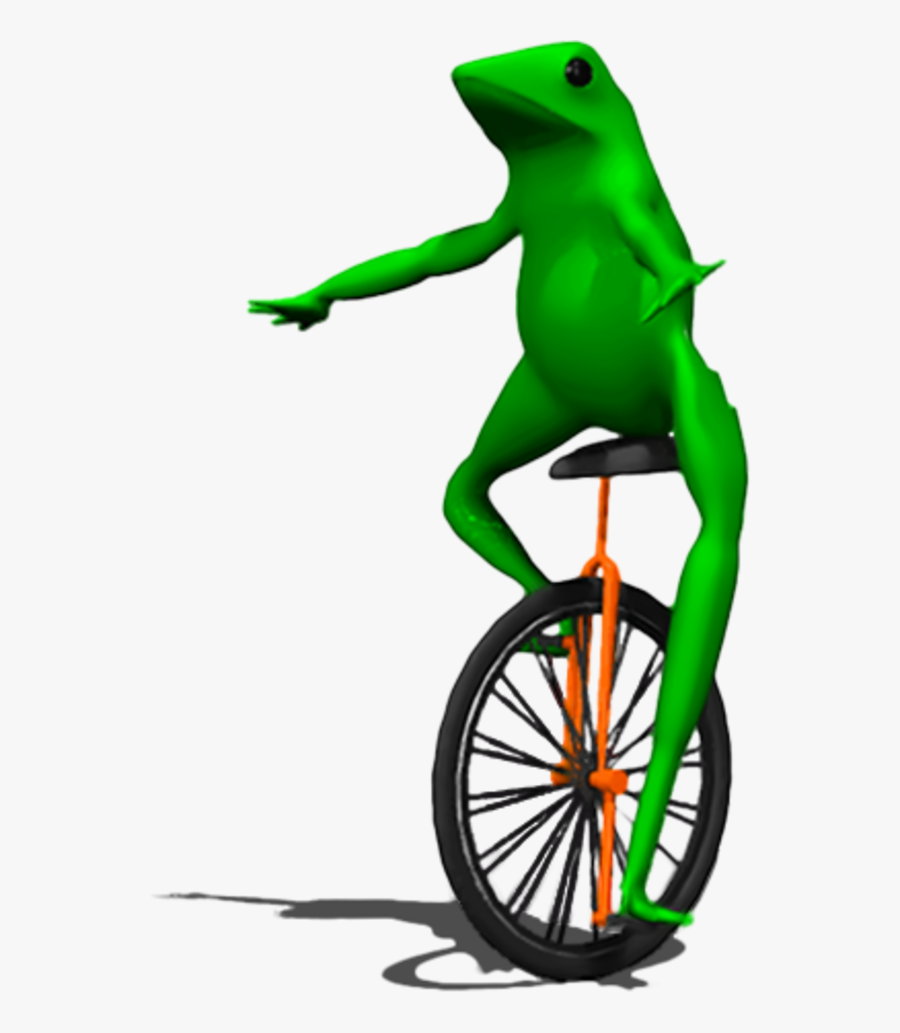 Green Vertebrate Frog Amphibian Tree Frog Bicycle Vehicle - Here Comes Dat Boi Gif, Transparent Clipart