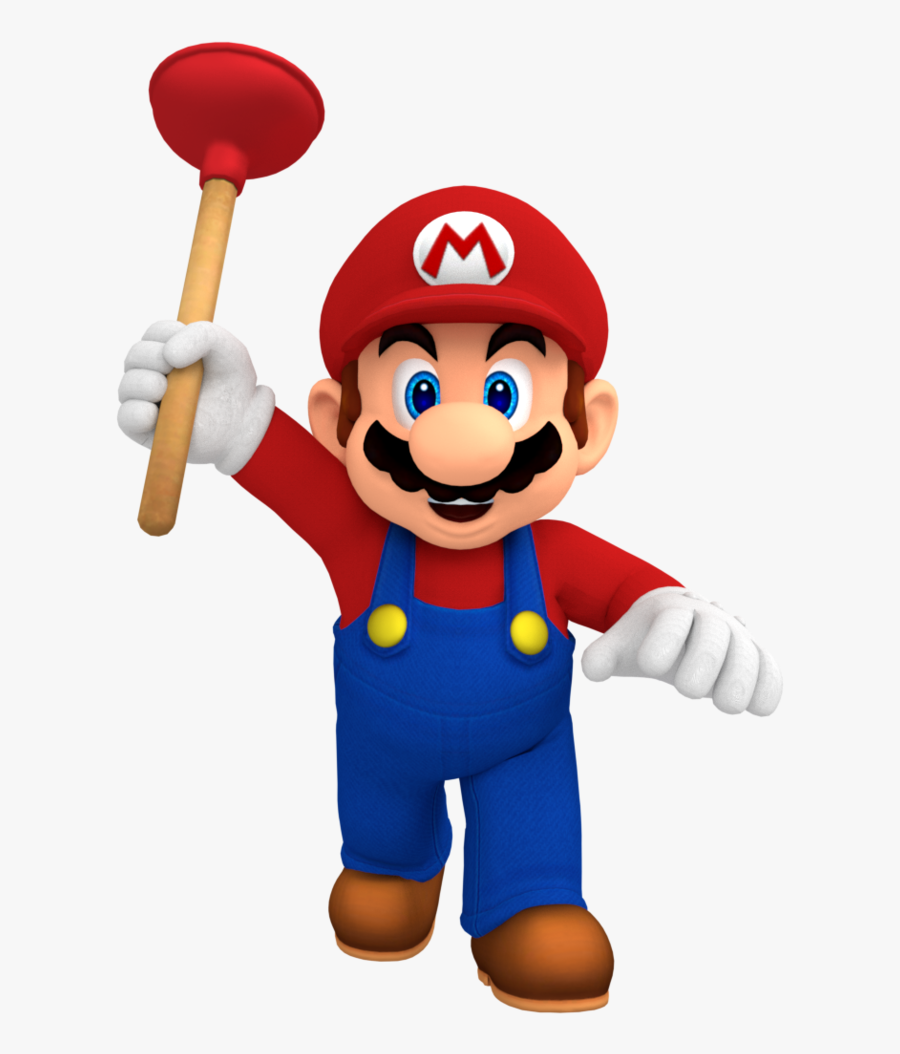 Mario And Luigi Plunger, Transparent Clipart