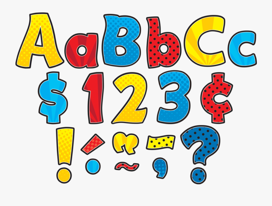 Superhero Funtastic - Ready Letters, Transparent Clipart