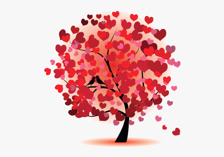 Love Heart Clip Art - Transparent Background Heart Shaped Tree, Transparent Clipart