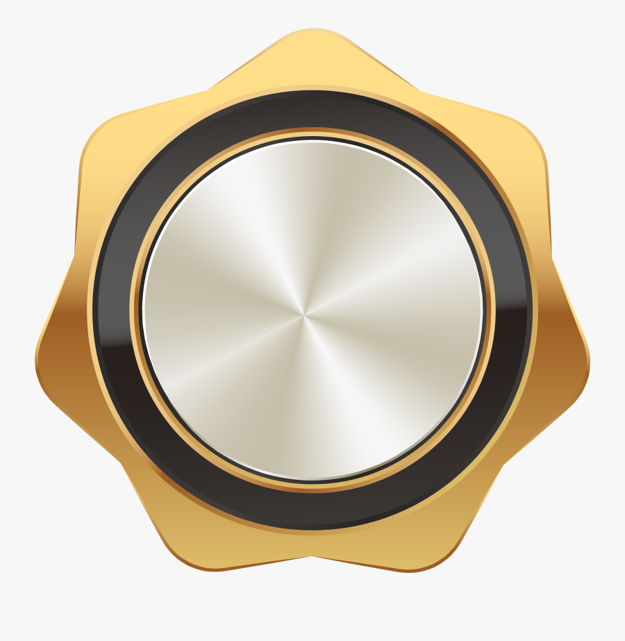 Badge Gold Black Png Clip Art Image Transparent Png, Transparent Clipart