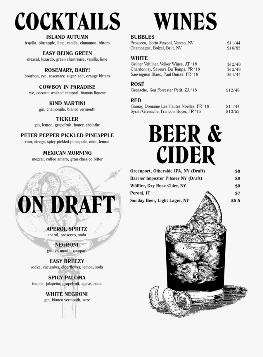 Cocktails Updated - Poster, Transparent Clipart