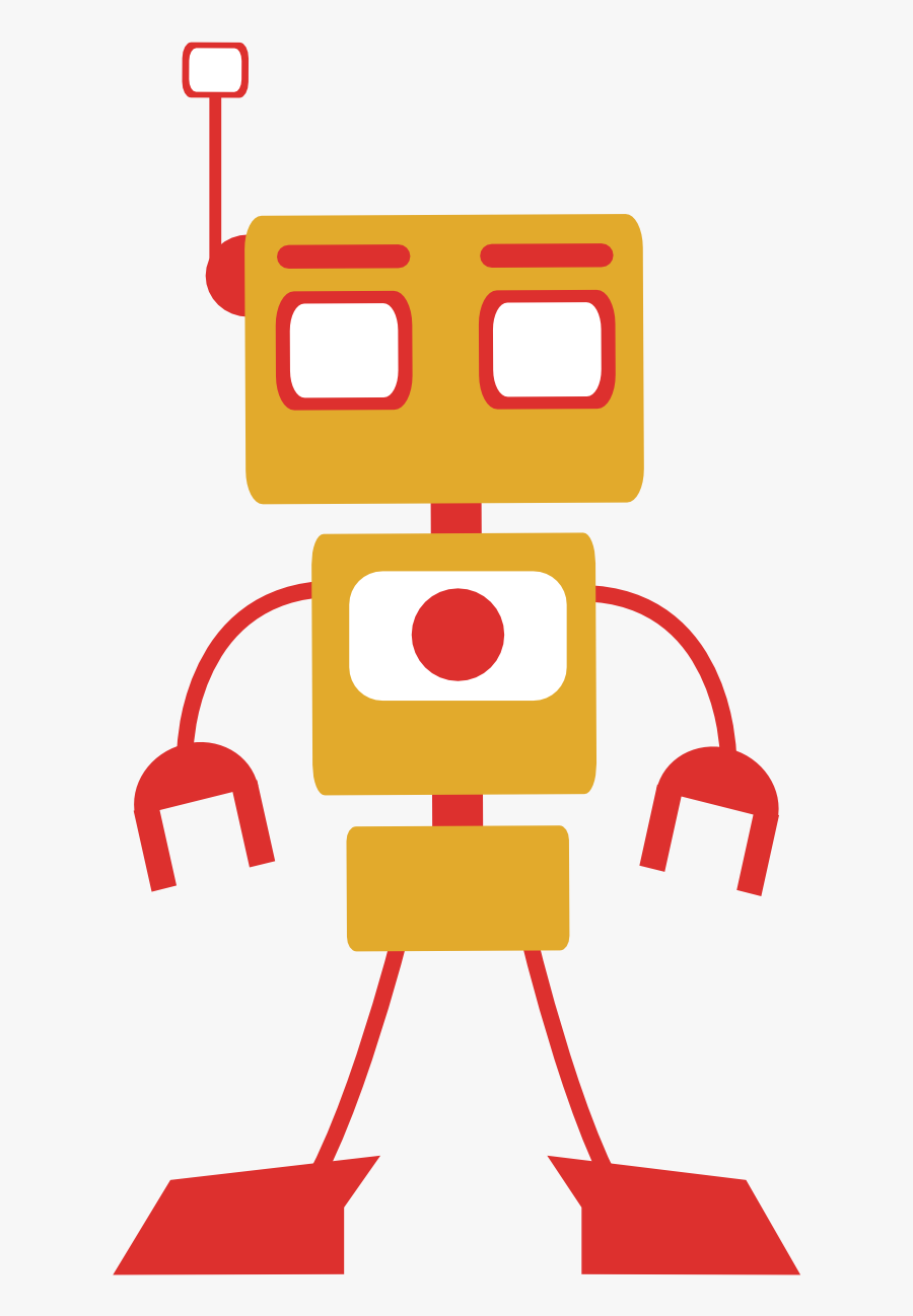 Openclipart, Clipartist Clip Art Robo Clipartist Poster - Cute Png Vector Robot, Transparent Clipart