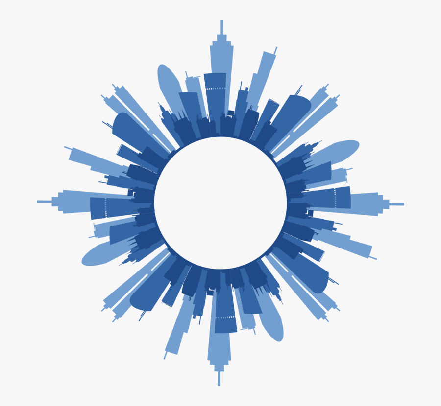Blue,brand,sky - Round Circle Icon Design, Transparent Clipart