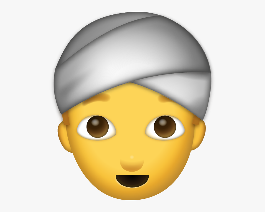 Transparent People Talking Face To Face Clipart - Iphone Man With Turban Emoji, Transparent Clipart