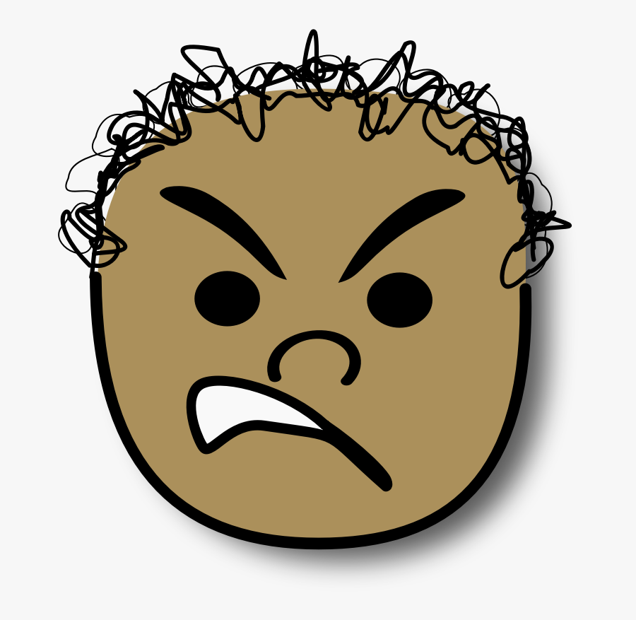 Angry Boy Face Clipart, Transparent Clipart