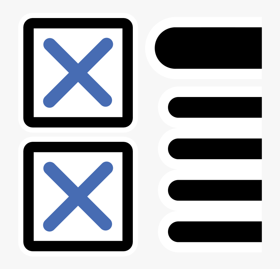Multiple Clipart Free For Download - Check Box Cross, Transparent Clipart