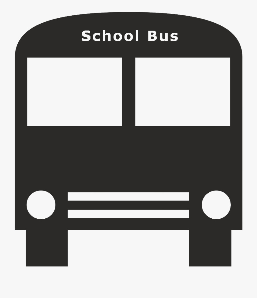 Transparent Bus Black And White Clipart - Bus Silhouette, Transparent Clipart