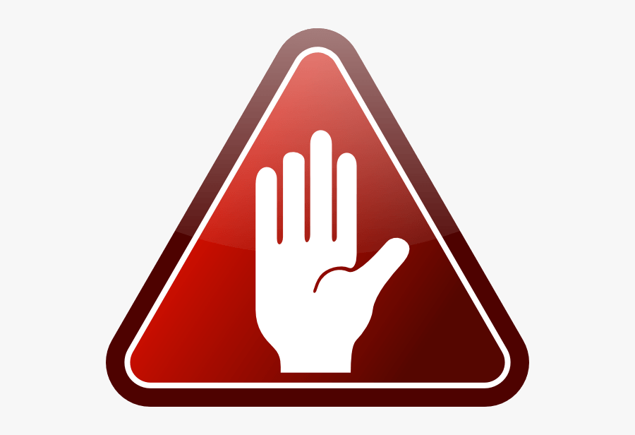 Stop Sign Black And White Clipart Heart - Stop Hand Clipart, Transparent Clipart
