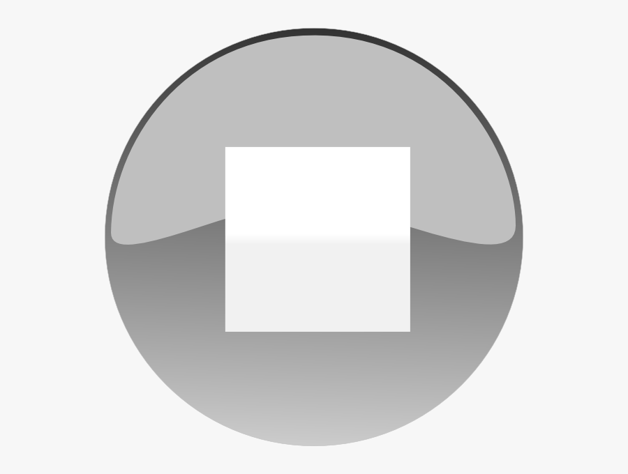 Stop Button Grey Svg Clip Arts - Stop Button Grey Png, Transparent Clipart