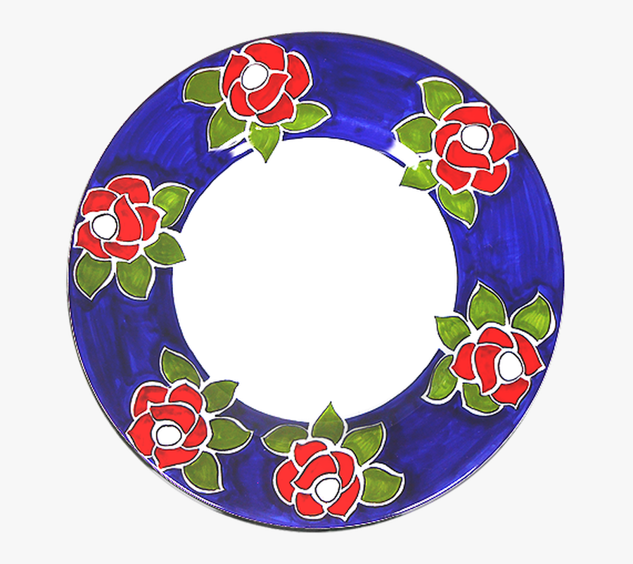Roses Pasta Soup Plate - Circle, Transparent Clipart