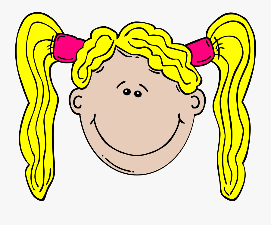 Blonde Girl Clipart, Transparent Clipart