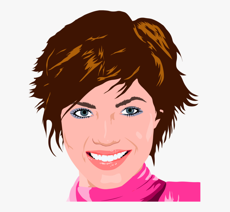 Emotion,hairstyle,art - Clipart Visage, Transparent Clipart