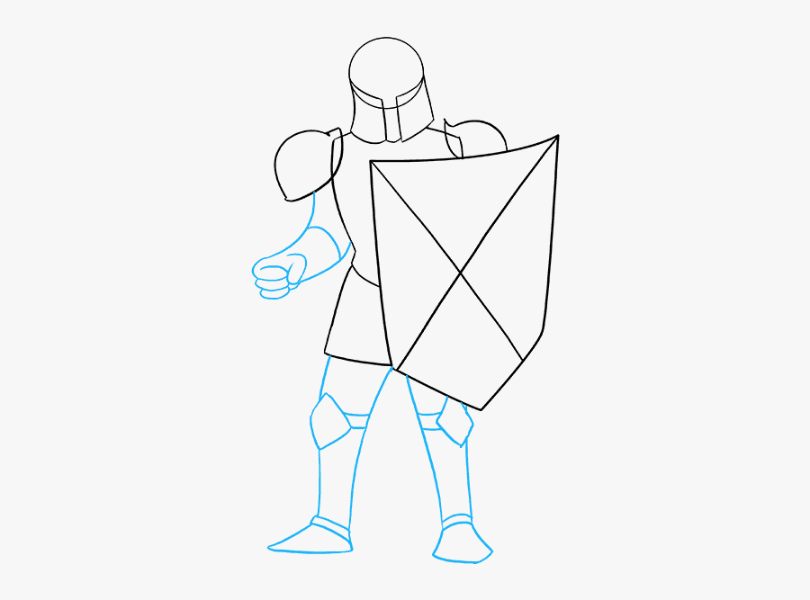 How To Draw Knight - Sketch, Transparent Clipart