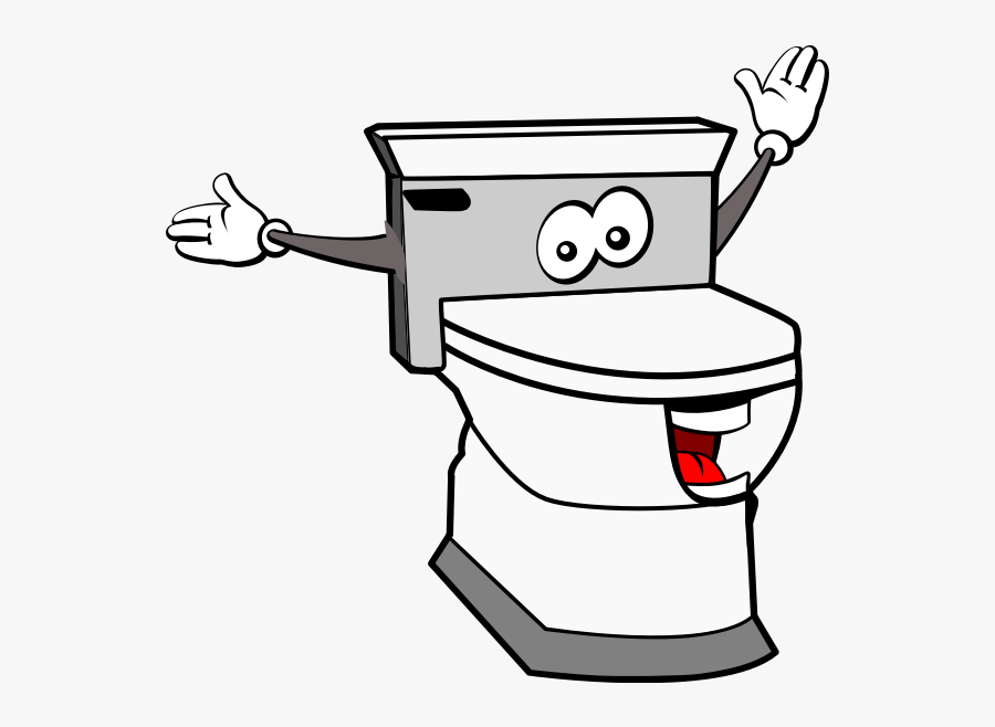 Kawaii Toilet, Transparent Clipart