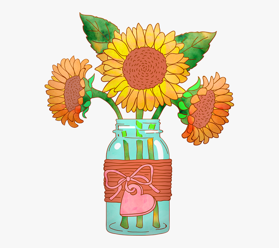 Sunflower, Transparent Clipart