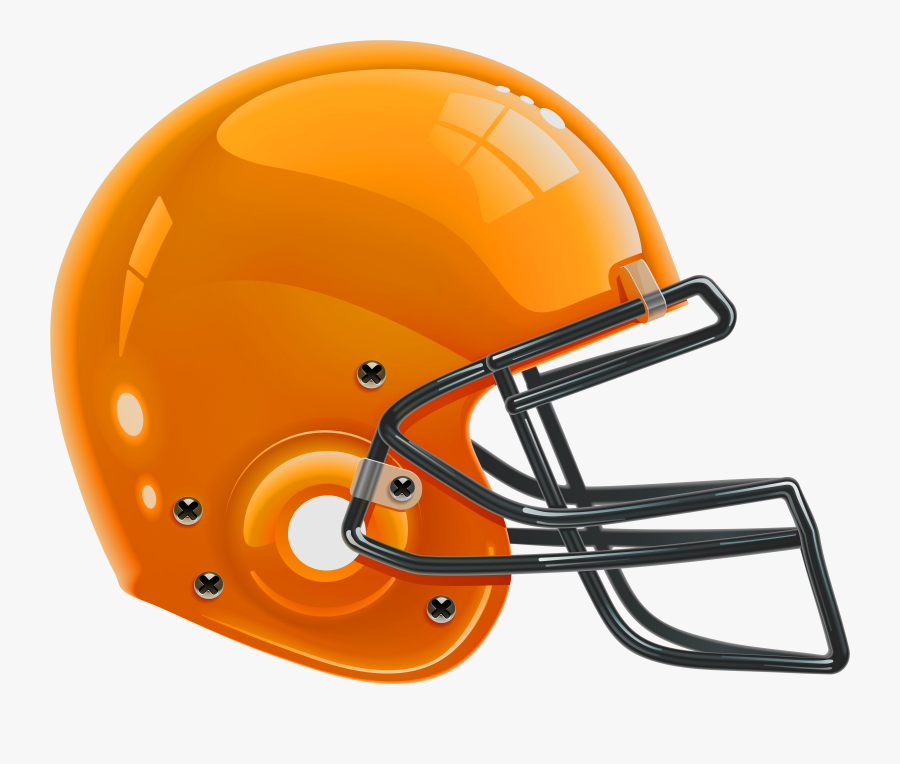 Orange Football Helmet Png Clip Art, Transparent Clipart