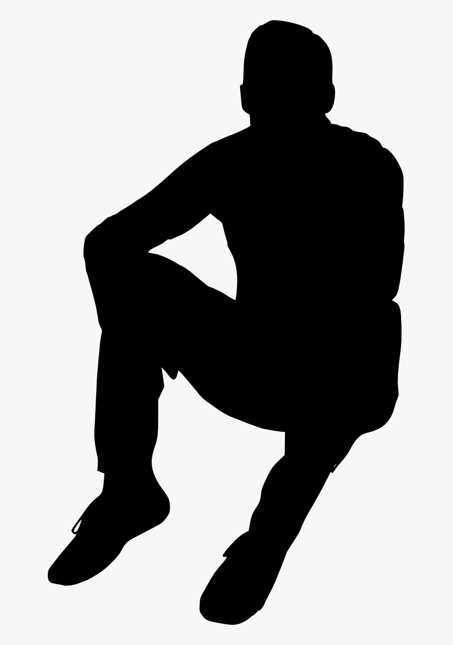 12 People Sitting Silhouette - People Sitting Silhouette Png, Transparent Clipart