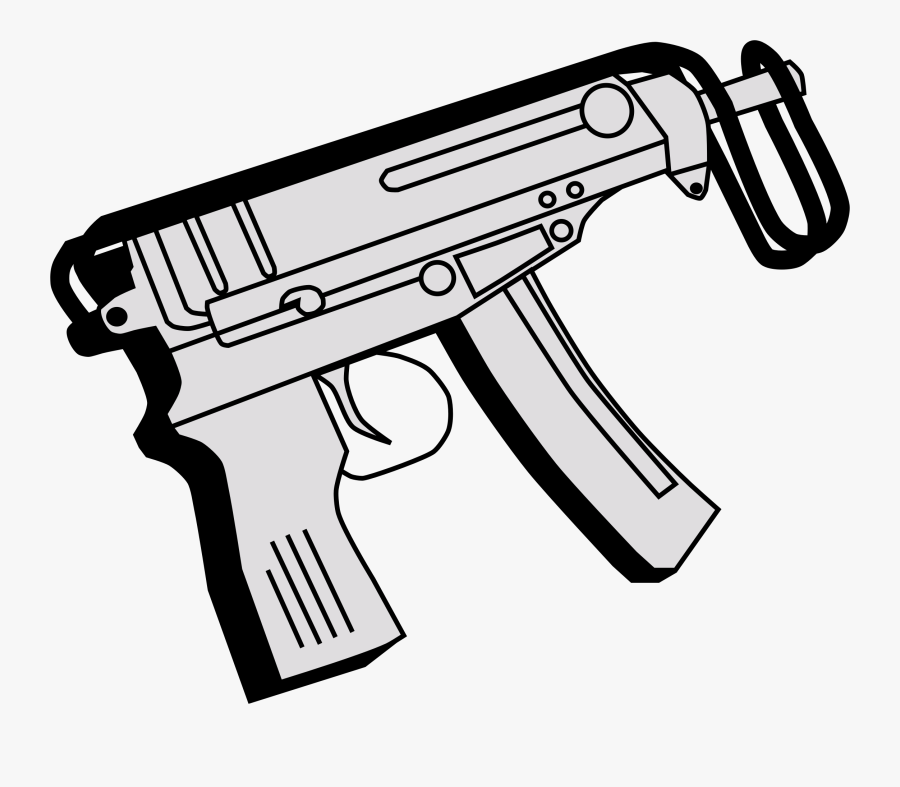 Pistol Clipart Airsoft Gun - Machine Guns Clipart, Transparent Clipart