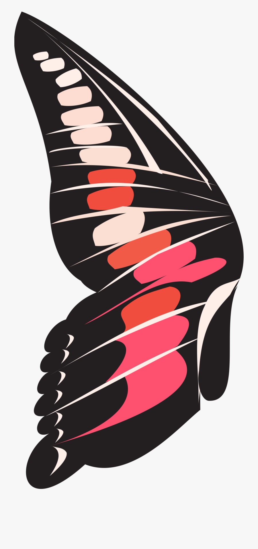 Butterfly Wings Drawing Painted, Transparent Clipart