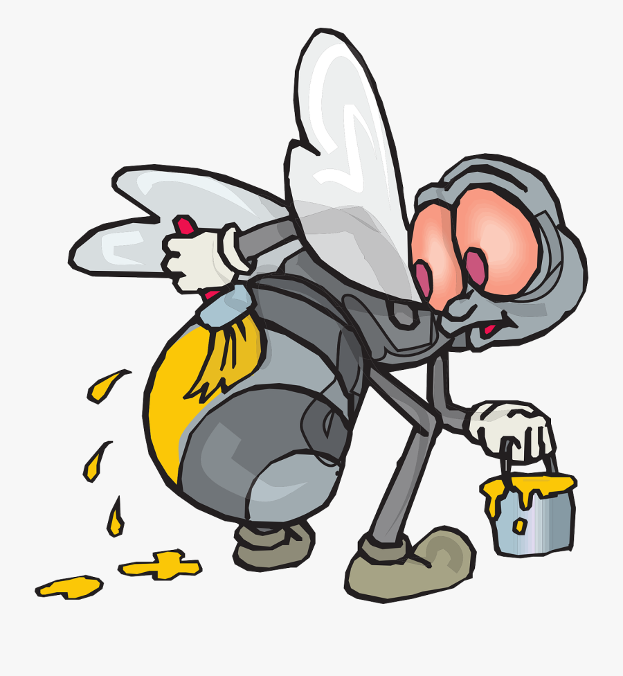 Painting Working Bee, Transparent Clipart