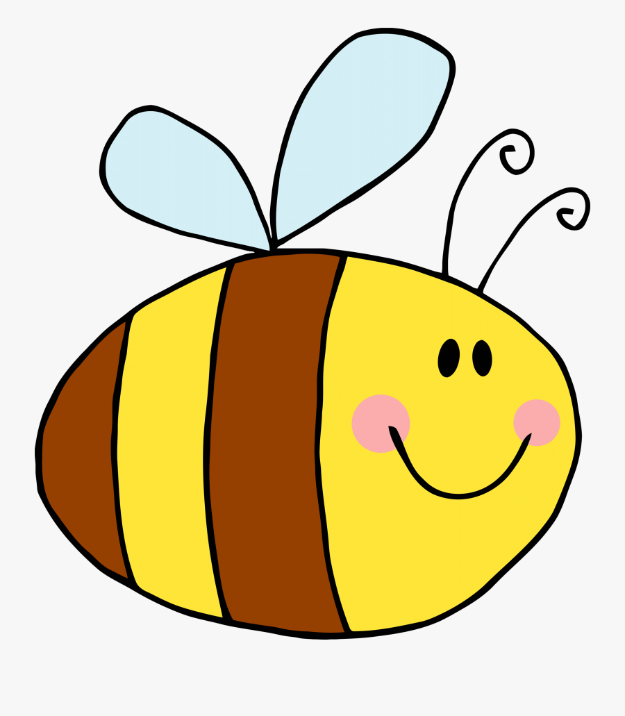 Bees Cartoon - Cute Transparent Bee Cartoon, Transparent Clipart