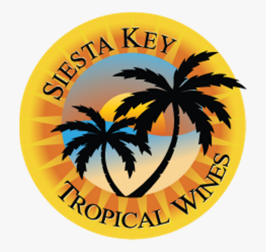 Siesta Key Wines Hometown - Black And White Palm Tree, Transparent Clipart