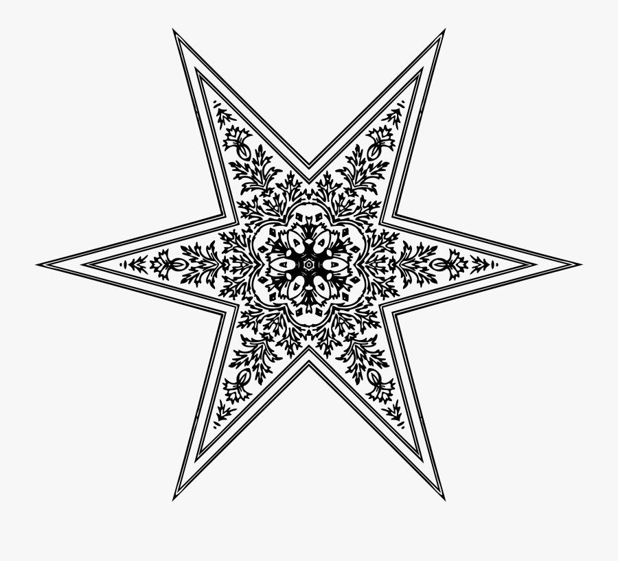Sparkle Clipart 4 Point Star - Blue Snowflake White Background, Transparent Clipart